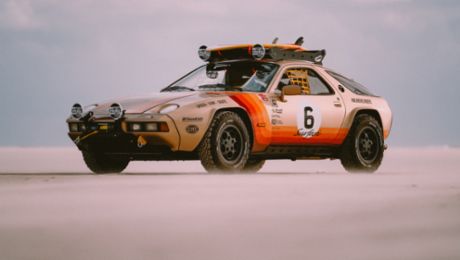 Ein Porsche 928 als Strand-Buggy für Wellenreiter