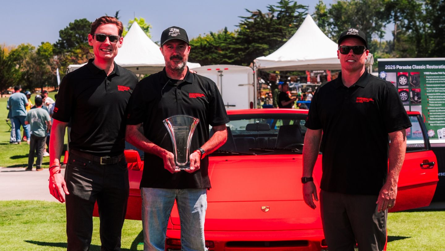A 1988 944 Turbo S from "Gaudin Porsche of Las Vegas" takes the 2025 Porsche Classic Restoration Challenge "Preservation Award" for Area West